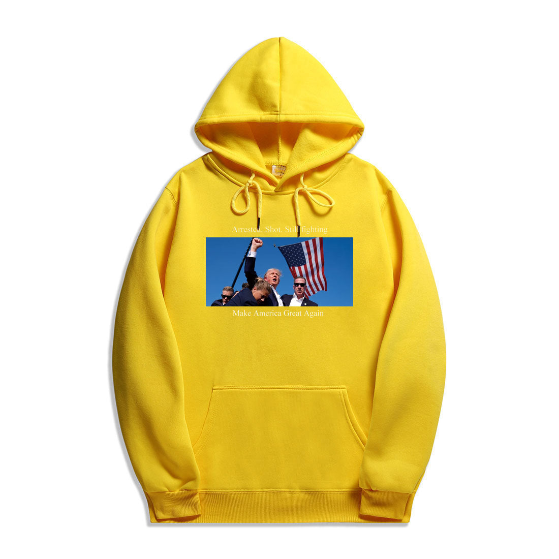 Casual Unisex Trump Printed Loose Hoodie