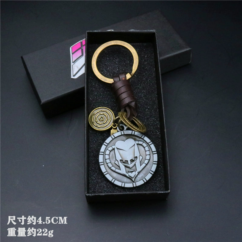 Anime Cowhide Rope Keychain Pendant