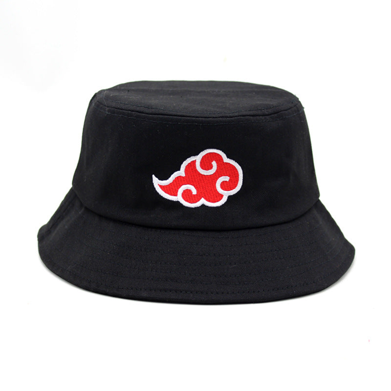 Casual Anime Cloud Embroidery Bucket Hat