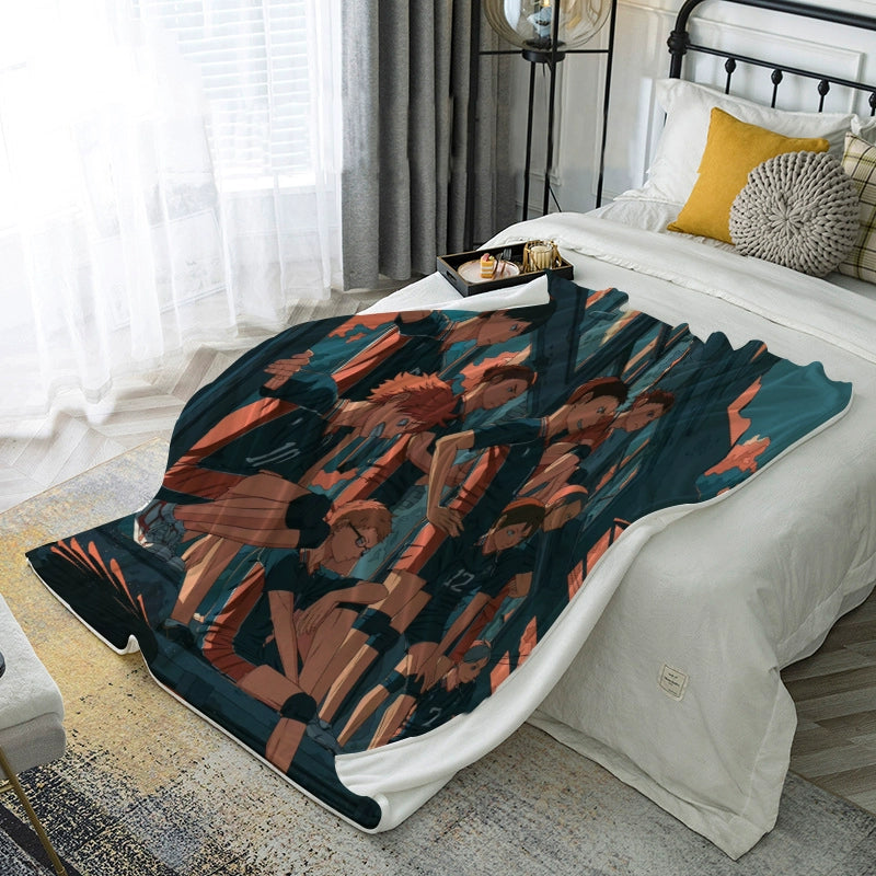 Hinata Anime Pattern Nap Blanket