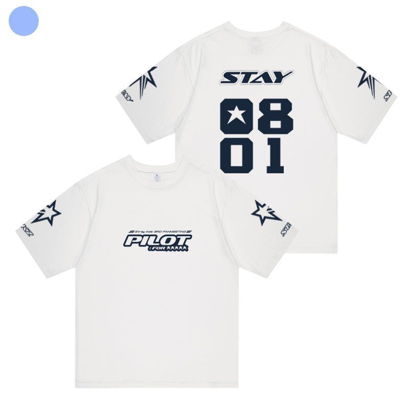 Unisex Kpop PILOT Short-sleeved T-shirt