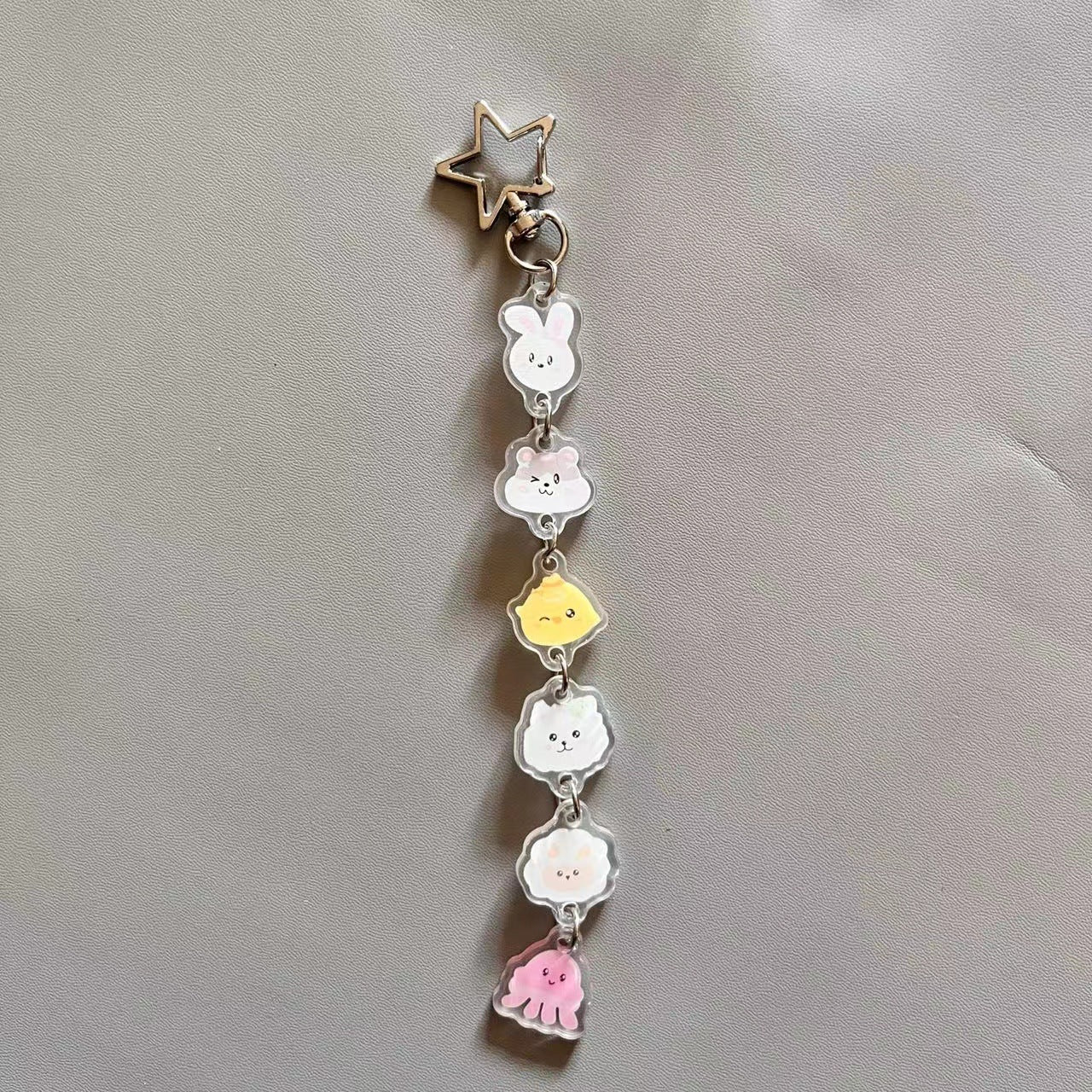 Kpop Double-sided Cartoon Pendant Keychain