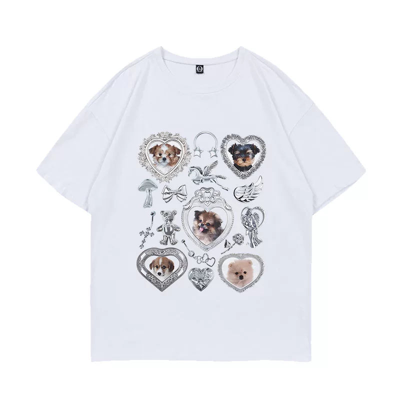 ZhangHao YUNAH‌ Same Graphic Printed T-shirt