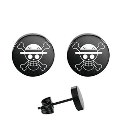 Cool Fire Fist Ace Logo Earclip Earrings