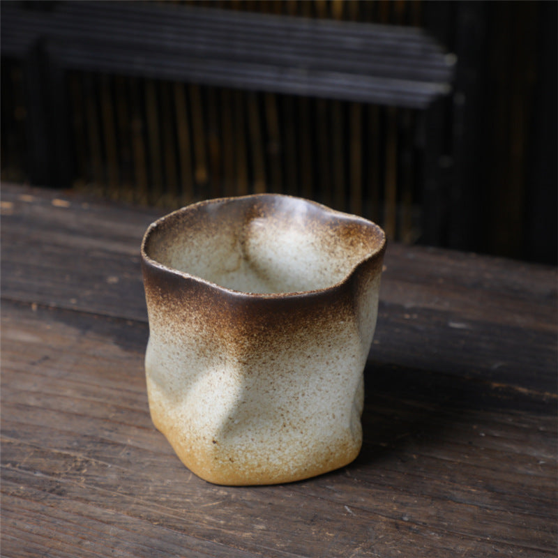 Retro Ceramic Irregular Pottery Mug