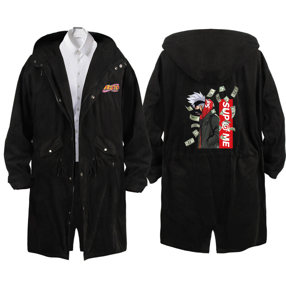 Unisex Itachi Anime Long Trench Jacket