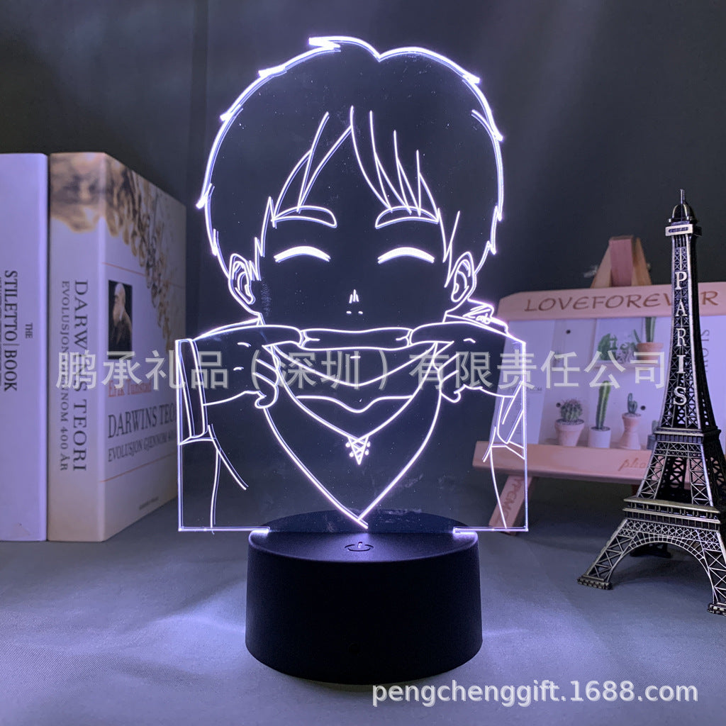 Colorful Anime Acrylic 3d Night Light