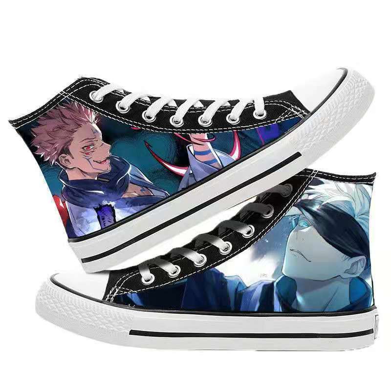 Unisex Casual Anime 3D Printed Canvas Shoes