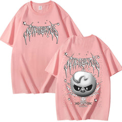 Evil Kpop Print Summer Short-sleeved T-shirt