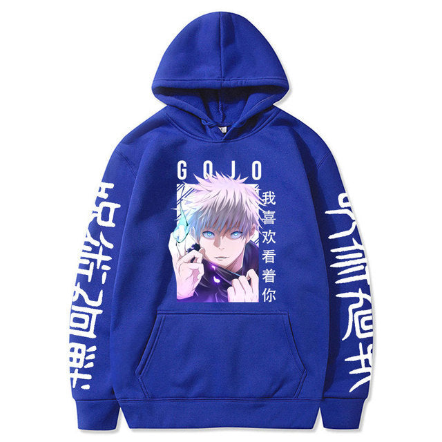 Unisex Gojo Anime Loose Casual Hoodie