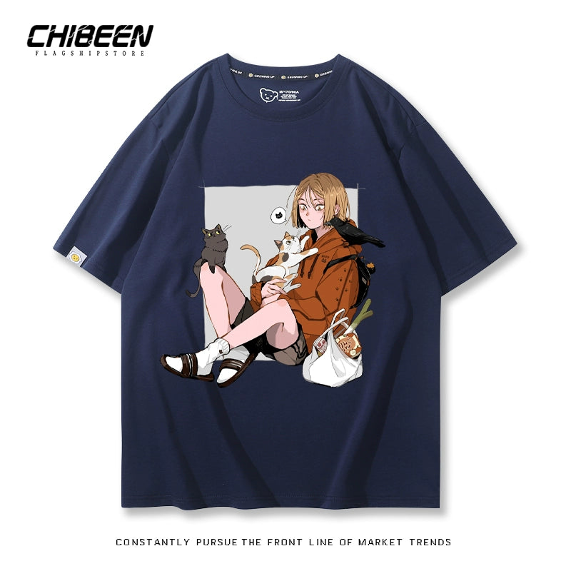 Unisex Kenma Anime Short Sleeve T-Shirt