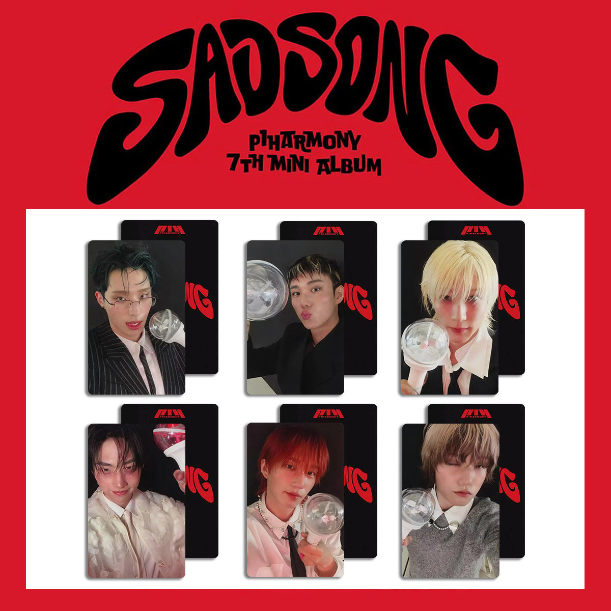 Kpop SAD SONG Album Photocards
