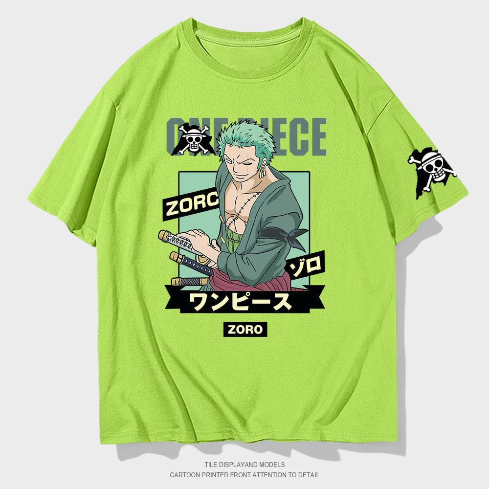 Unisex Zoro Cotton Loose Short-sleeved T-shirt