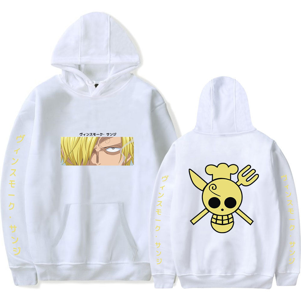 Casual Anime Graphic Printed Loose Hoodie