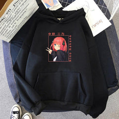 Unisex Anime Nino Nakano Printed Loose Hoodie