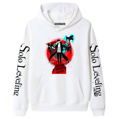 Unisex Anime Pattern Printed Pullover Hoodie
