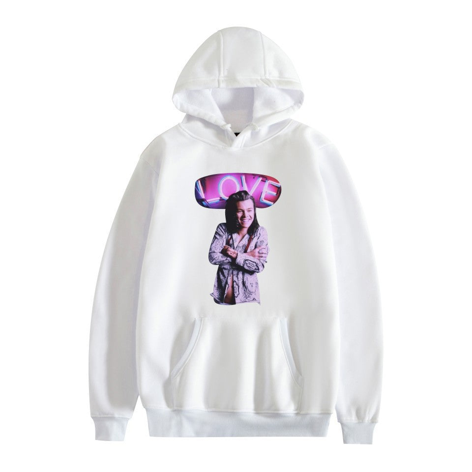 Women's Harry Print Long-sleeved Pullover Pocket Hoodie