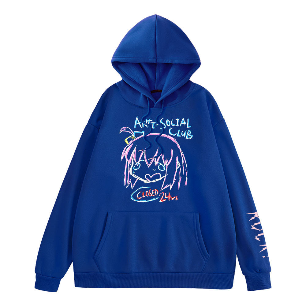 Unisex Casual Anime Graphic Print Hoodie