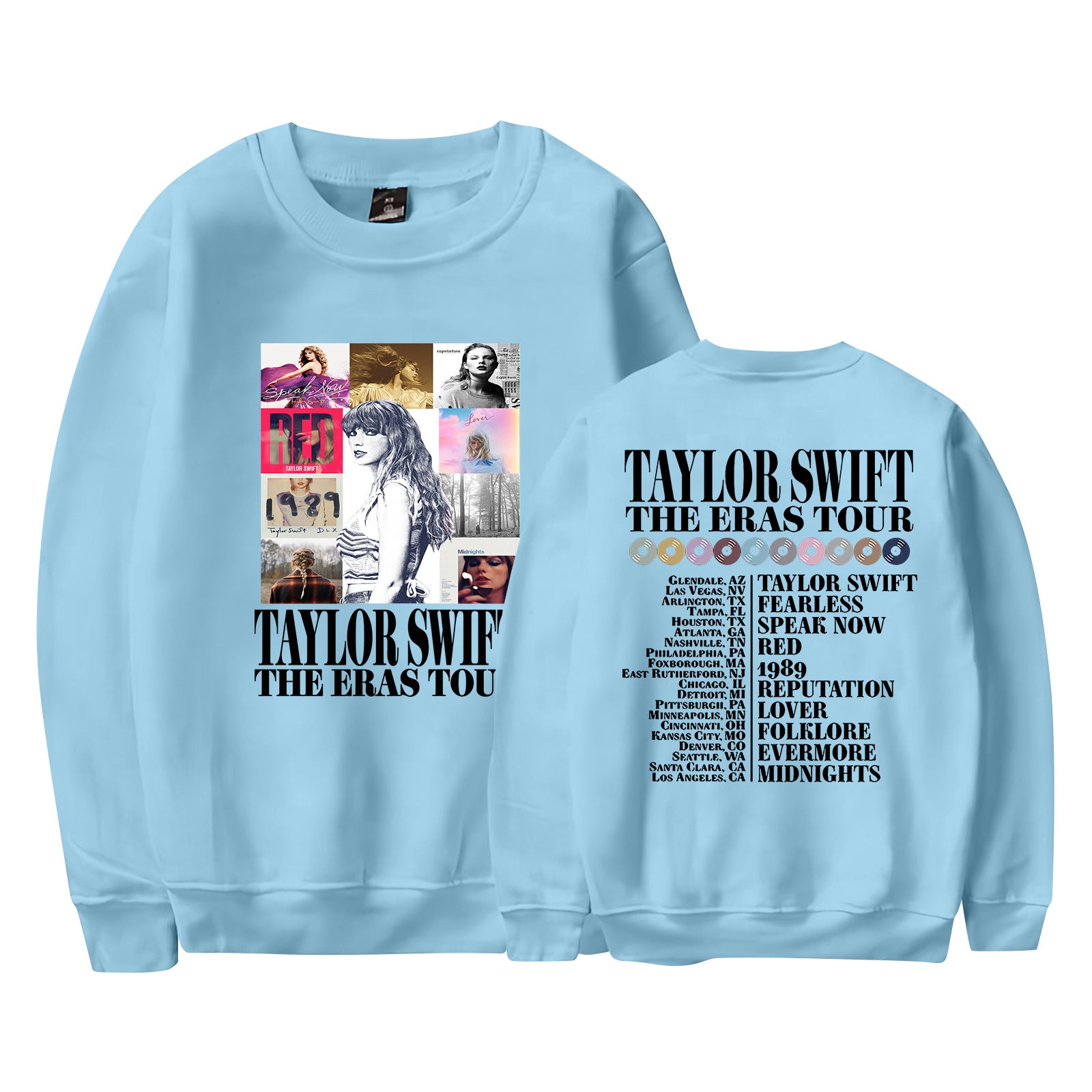 Casual Women's Taylor Print Crew Neck Sweatshirt