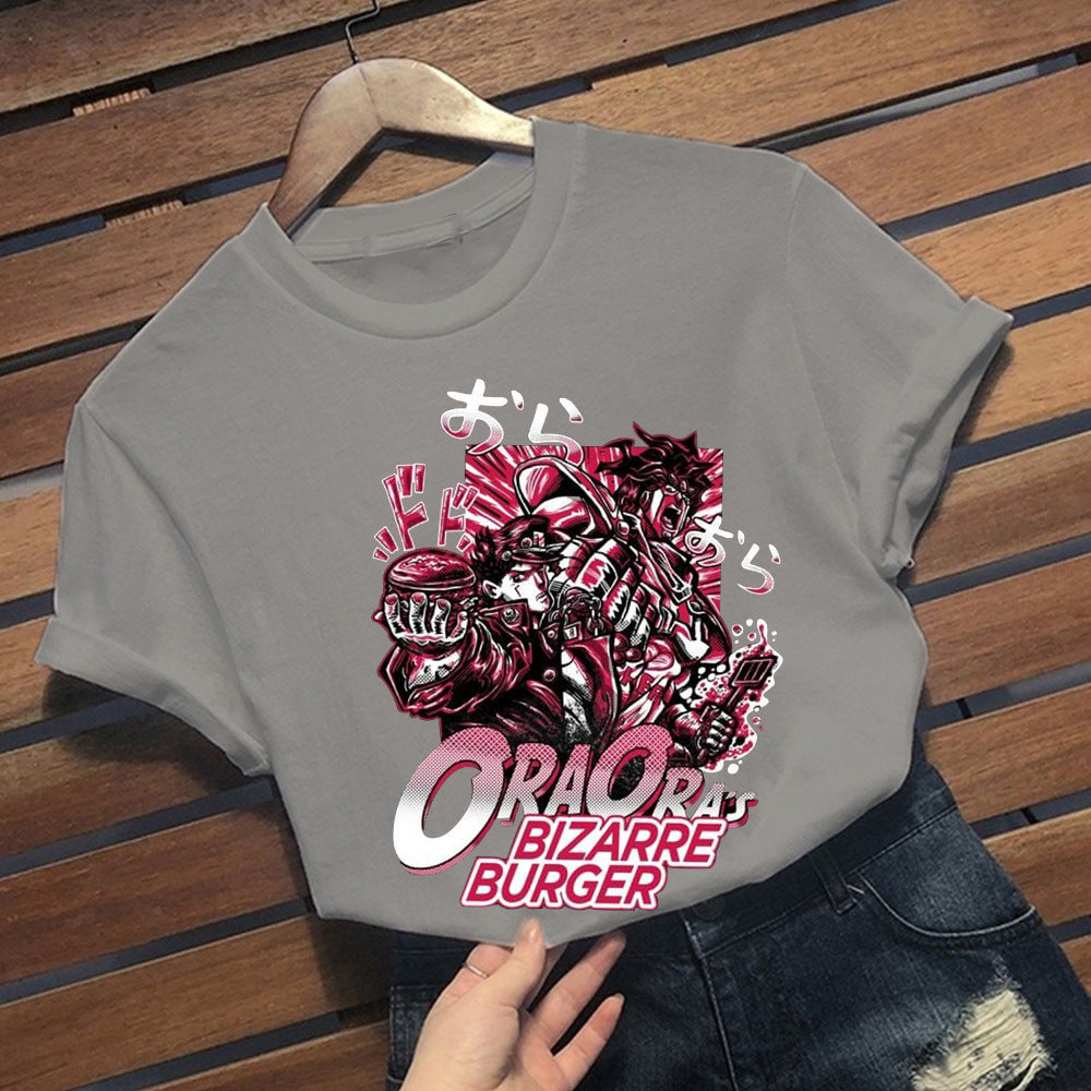 Casual JOJO Graphic Short Sleeve Summer Tee