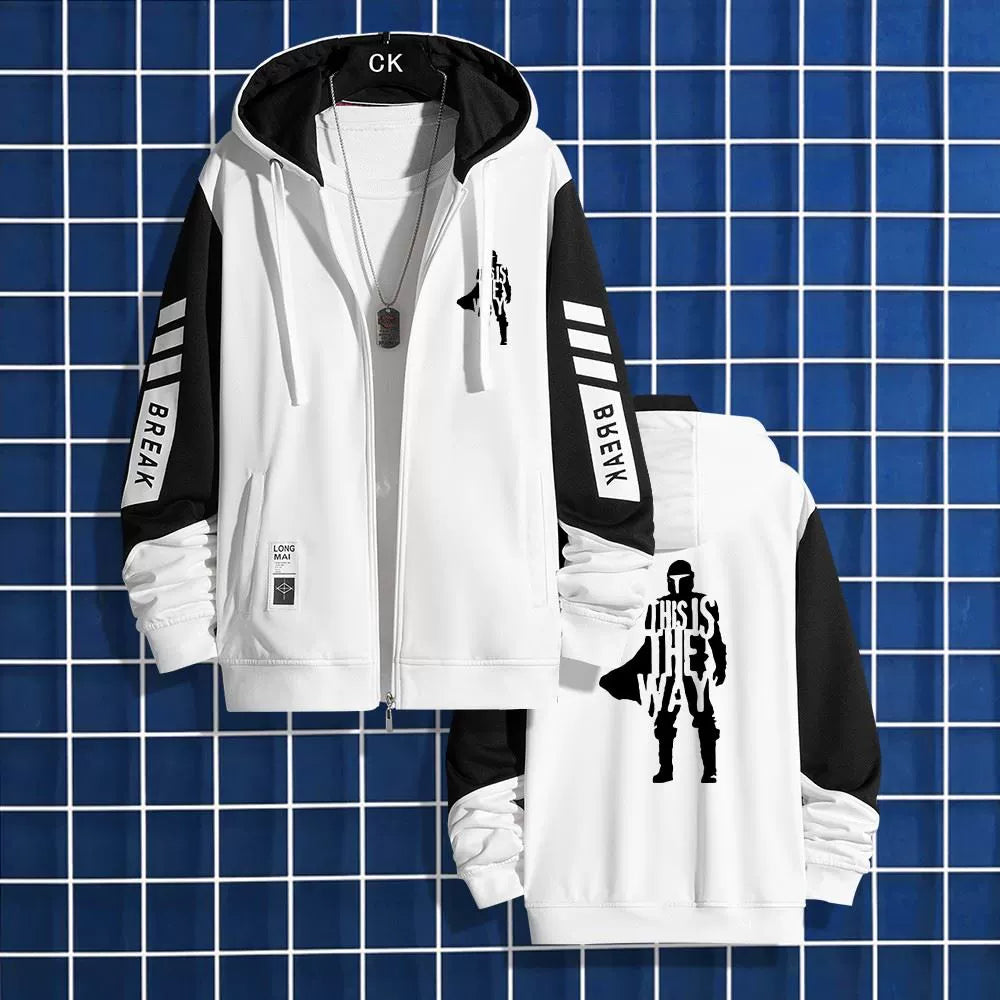 Mandalorian Zip Up Hooded Loose Jacket