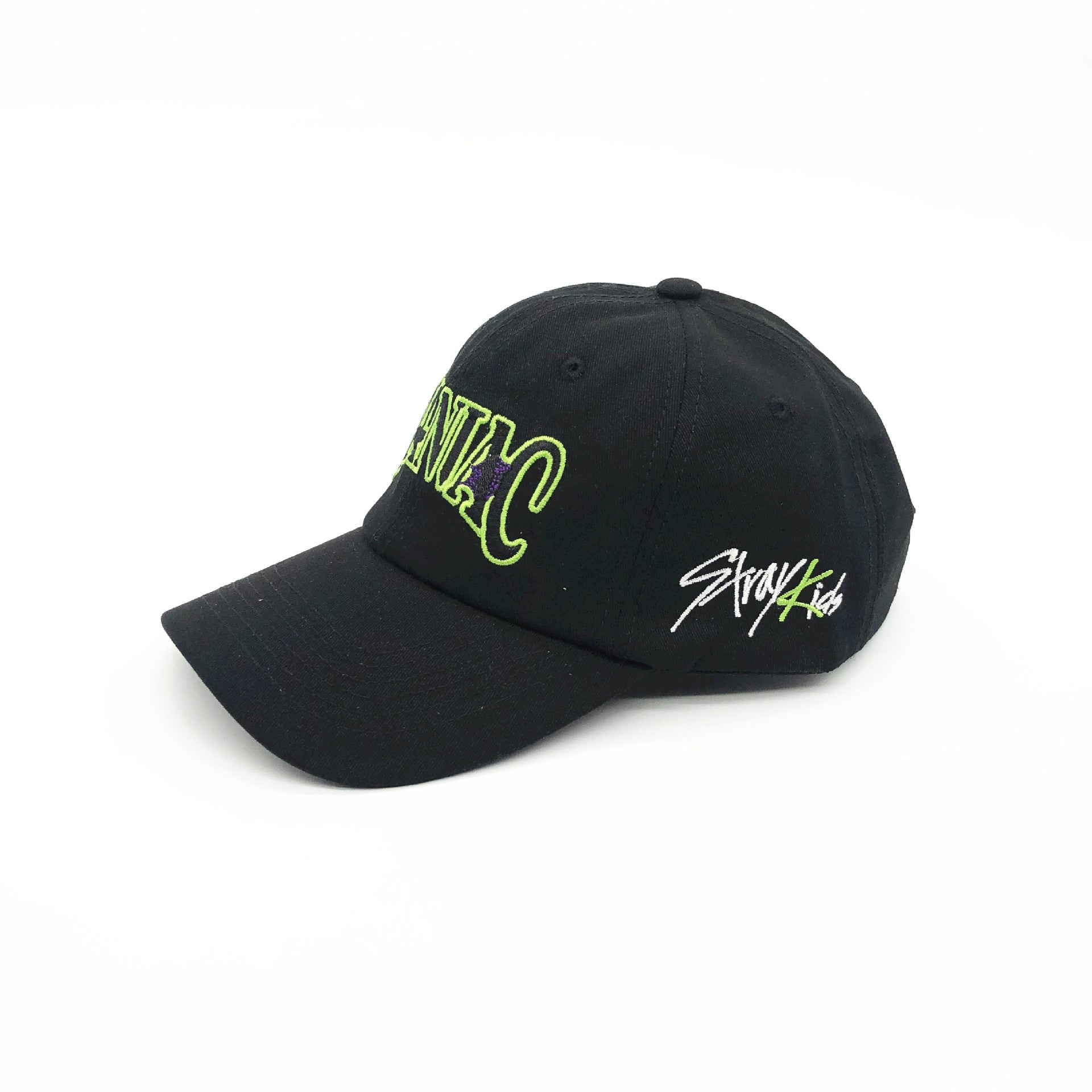 Chic MANIAC Letter Embroidered Black Hat