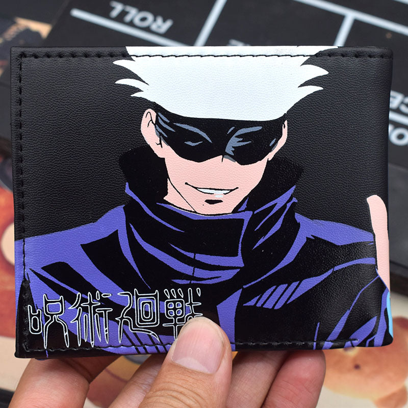 Trendy Gojo Anime Print Pu Wallet