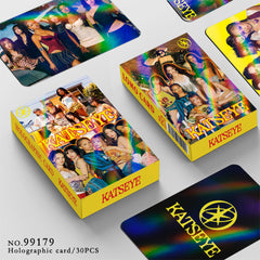 30 KPOP Laser Holographic PhotoCard