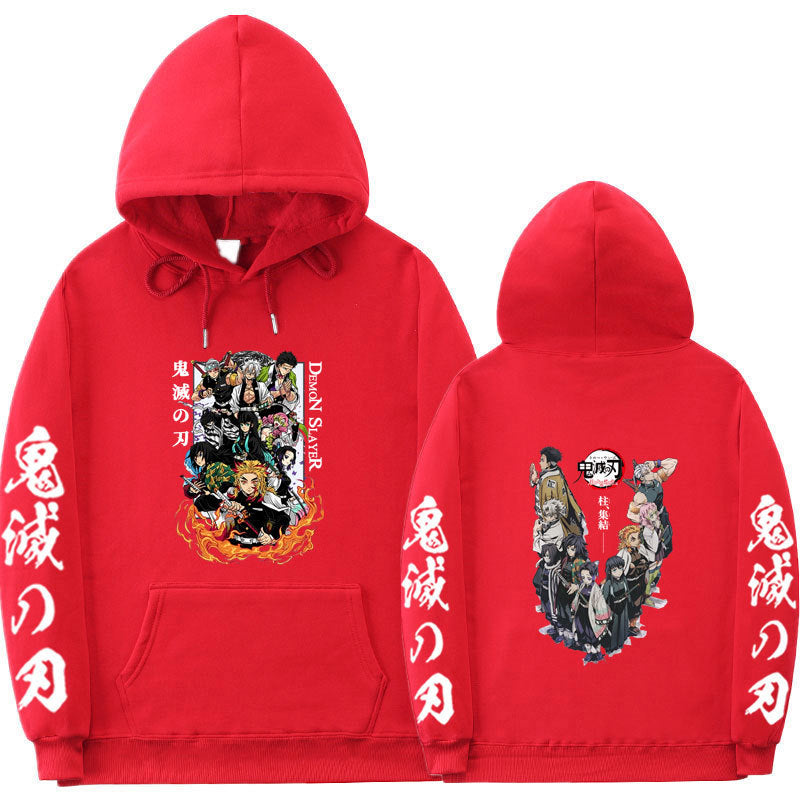 Casual Anime Printed Sports Loose Hoodie