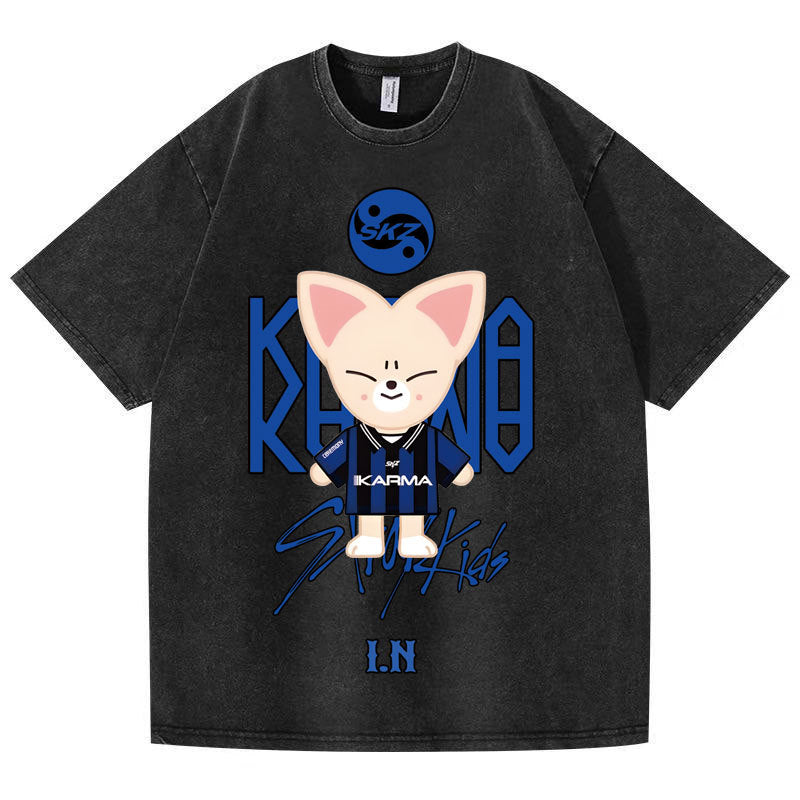 Vintage Kpop Karma Short Sleeve Washed Tee