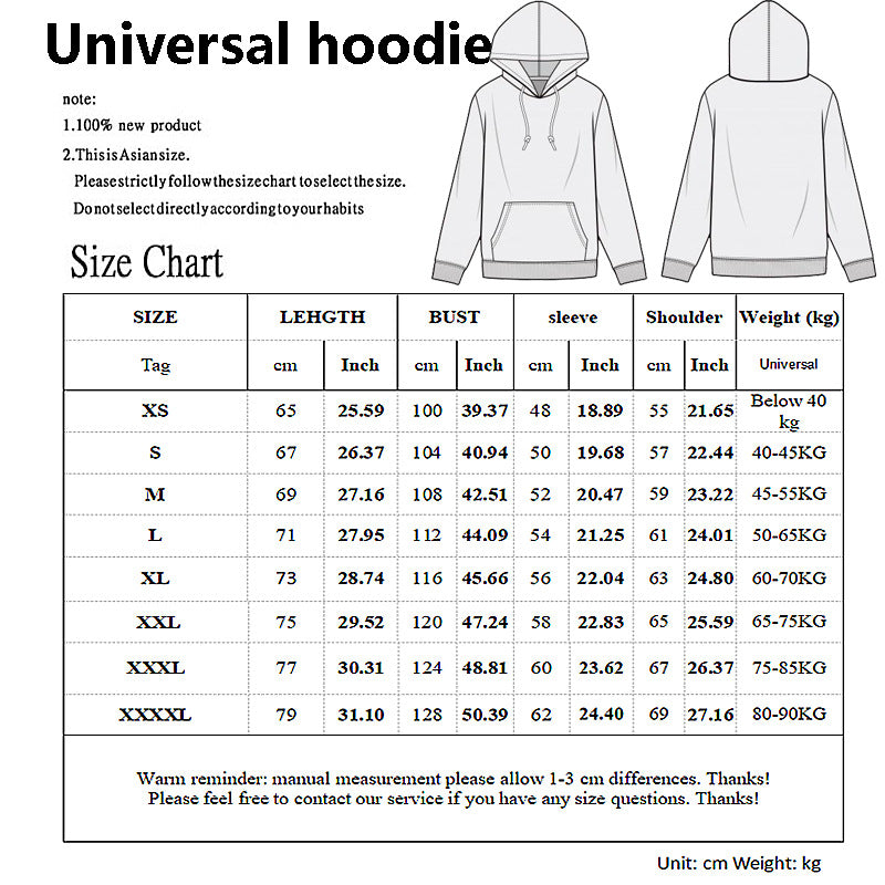 Unisex Anime Graphic Printed Casual Hoodie