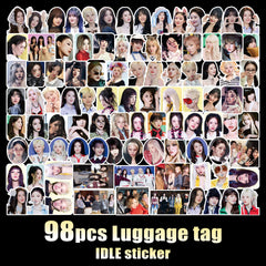 98PCS IDLE "We Are" Luggage Stickers
