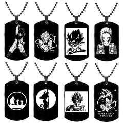 Vegeta Stainless Steel Laser Necklace