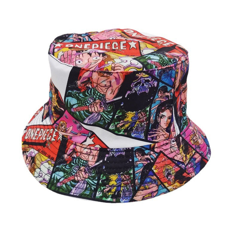 Trendy Anime Graphic Printed Bucket Hat