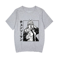 Women's Anime Graffiti Round Neck T-shirt