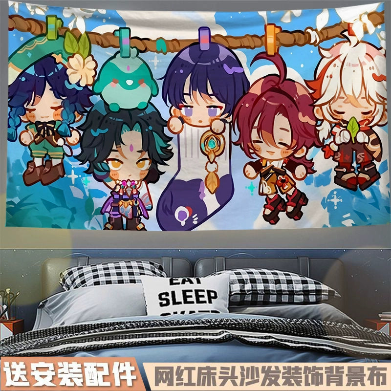 Game Family Photo Hanging Tapestry Decoration