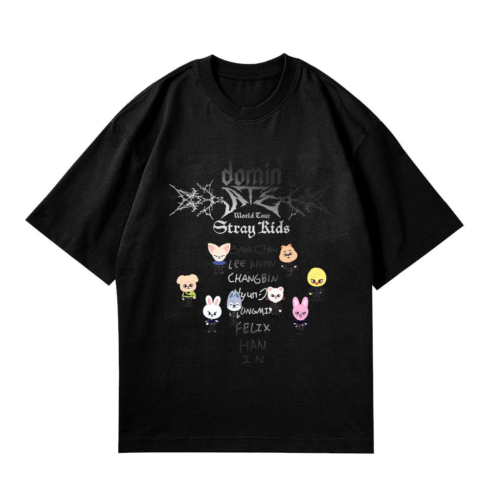 Unisex Trendy Kpop ATE Graphic Loose T-Shirt