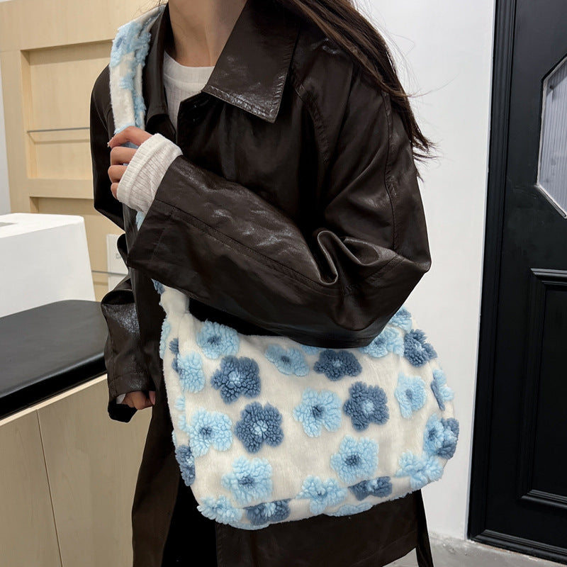Daisy Plush Shoulder Bag