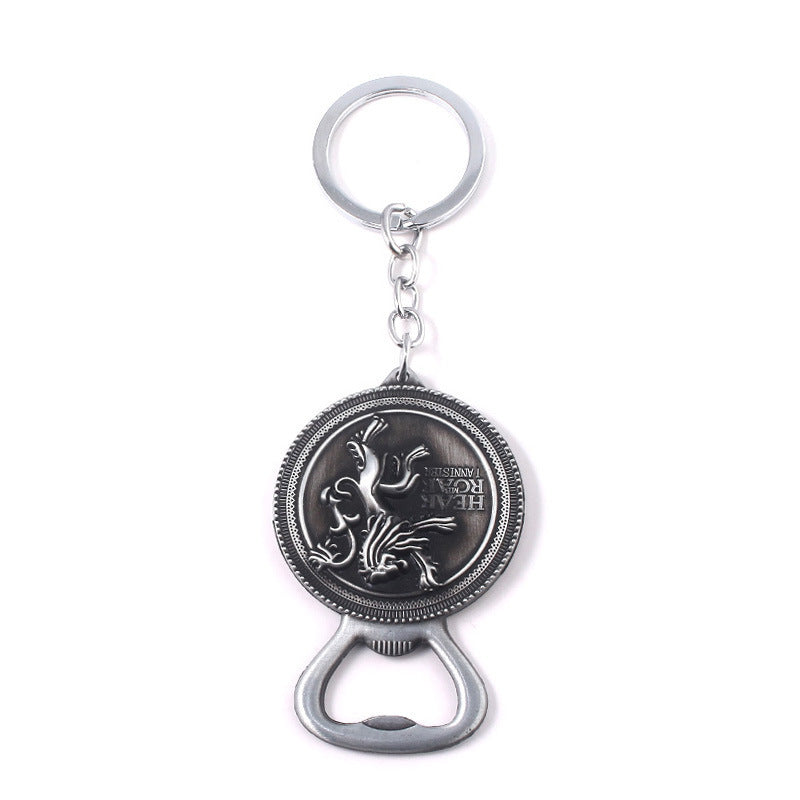 Dragon Wolf Bottle Opener Keychain Pendant