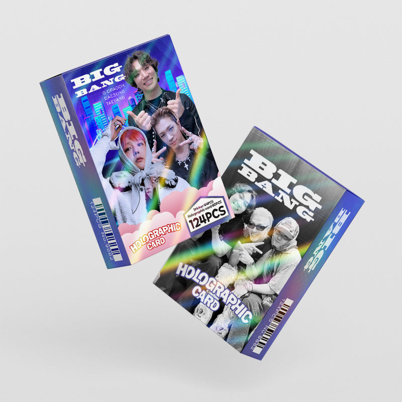 124pcs KPOP Holographic Cards