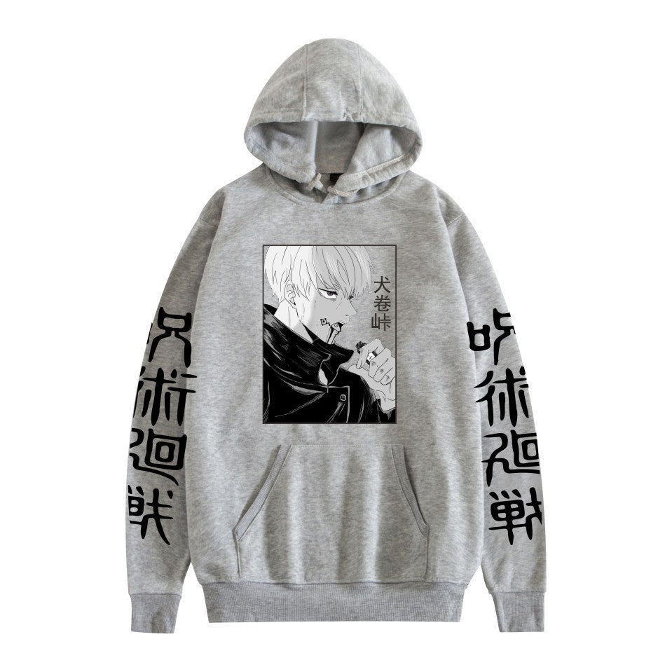 Unisex Anime Graphic Printed Pullover Hoodie