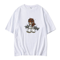 NJZ Cartoon Print Short-sleeved T-shirt