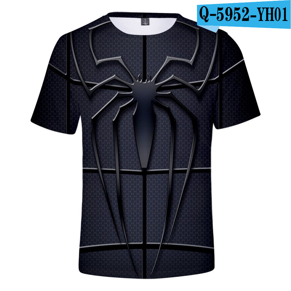 Spider-Man Cosplay 3D Print Short Sleeve T-Shirt