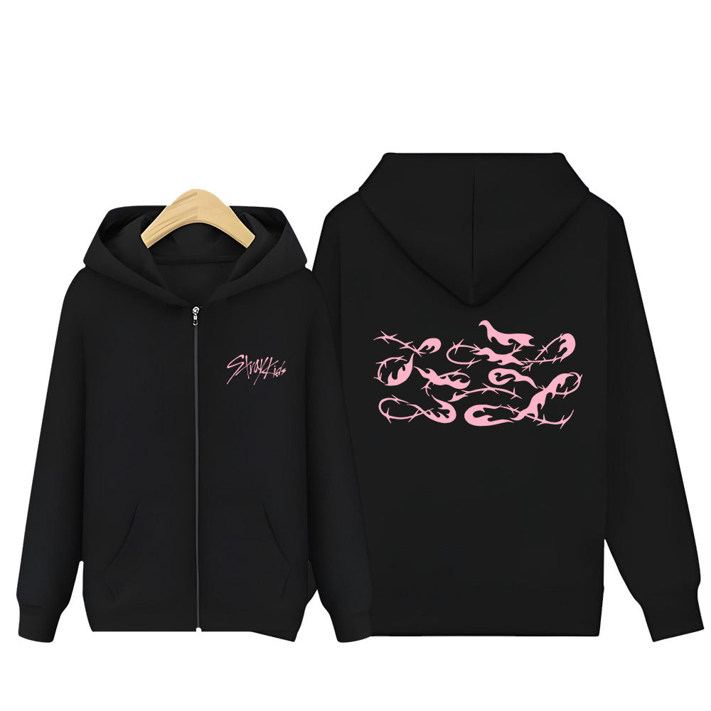 Evil SKZ DO IT Logo Zipper Black Hoodie
