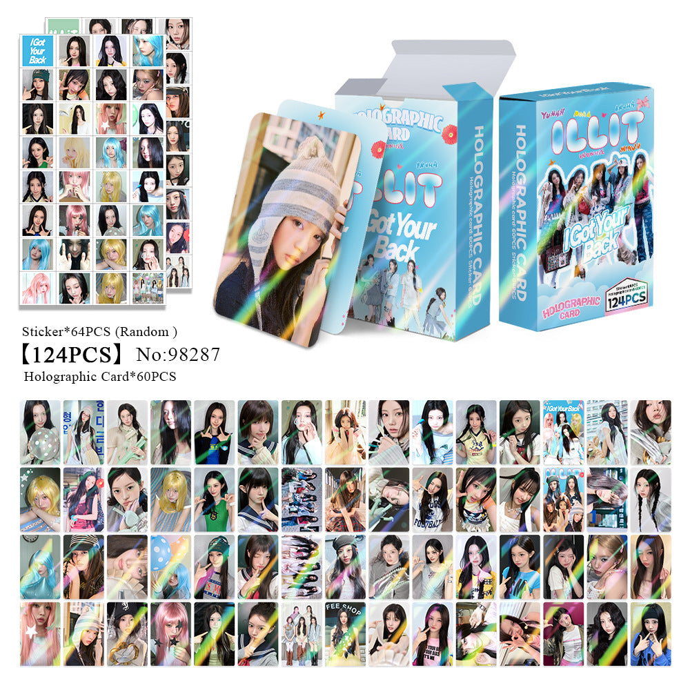 124PCS I Got Your Back Holographic Photocard Sticker