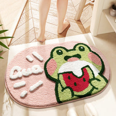 Cartoon Frog Non-slip Foot Mat