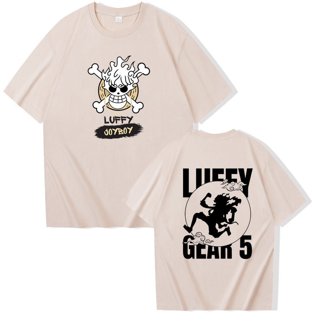 Unisex Luffy Gear 5 Loose Short-sleeved T-shirt