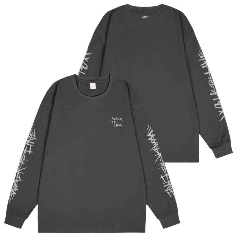 KPOP WalkTheLine Cotton Long Sleeve T-Shirt