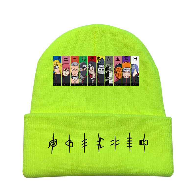 Versatile Anime Print Knitted Hat