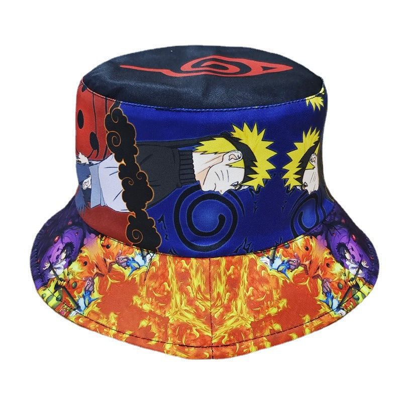 Casual Anime Printed Bucket Hat